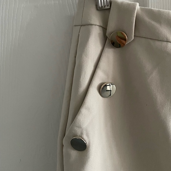 ZARA PANTS WITH GOLD BUTTONS - Picture 4 of 7